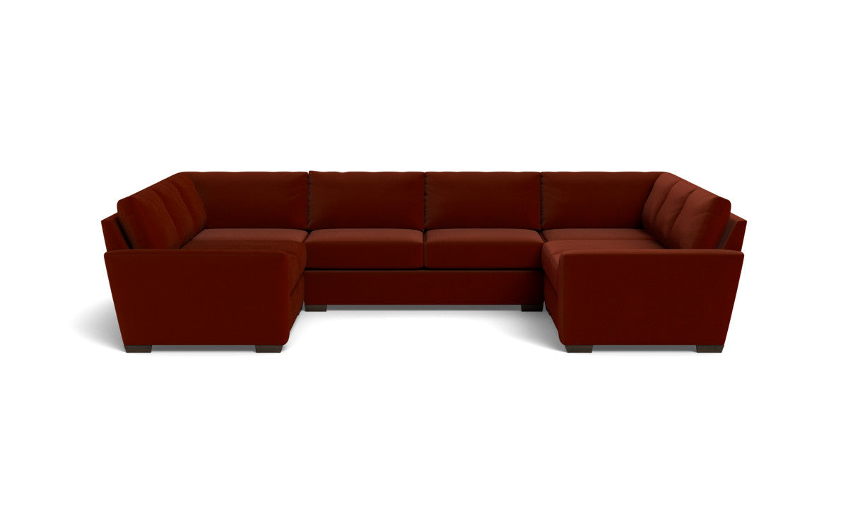 Mas Mesa 166" Deep Condo U Sectional - Superb Rust