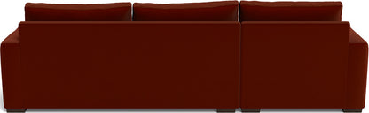 Mesa 123" Left Chaise Sectional - Superb Rust