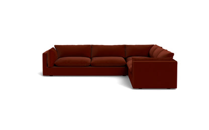 SoCo 124" Corner Sectional - Superb Rust