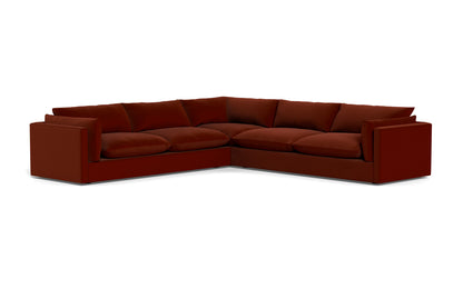 SoCo 124" Corner Sectional - Superb Rust