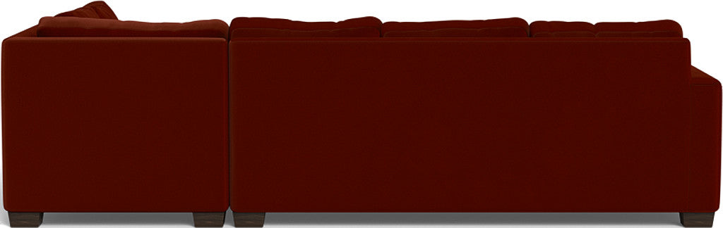 Track 121" Right Chaise Sectional - Superb Rust
