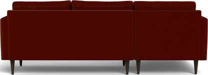 Wallace 98" Left Chaise Sectional - Superb Rust