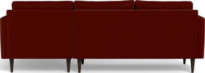 Wallace 98" Right Chaise Sectional - Superb Rust