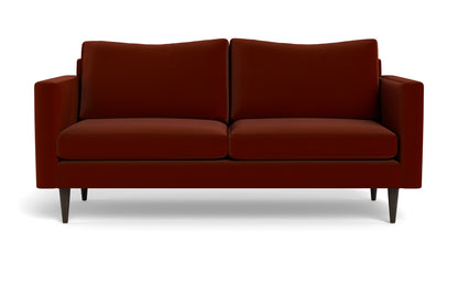 Wallace 74" Untufted Apartment Sofa - Superb Rust