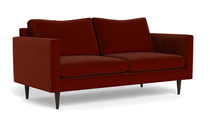 Wallace 74" Untufted Apartment Sofa - Superb Rust