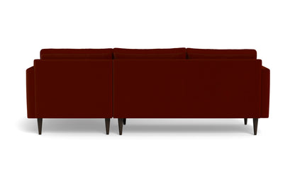 Wallace 98" Untufted Right Chaise Sectional - Superb Rust