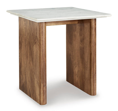 Isabelle Marble Top End Table -