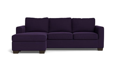 Track 87" Reversible Sofa Chaise - Superb Amethyst