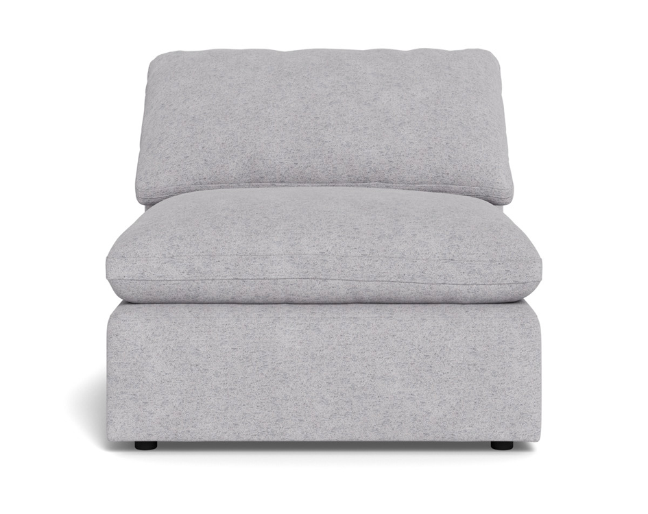 Fluffy Small Armless Chair - Toscana Otter