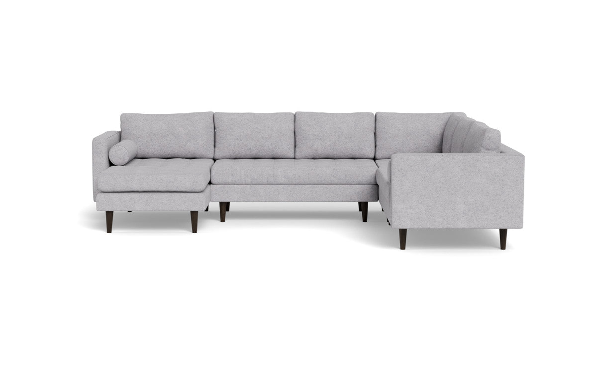 Ladybird 133" Corner Sectional with Left Chaise - Travis Pewter