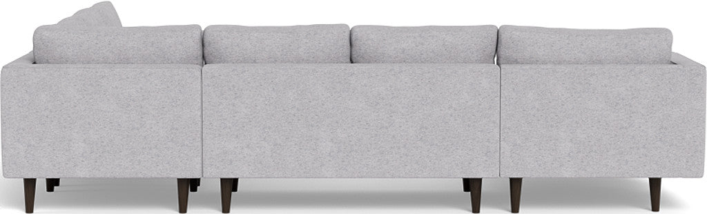 Ladybird 133" Corner Sectional with Left Chaise - Travis Pewter