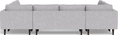 Ladybird 134" U Sectional - Travis Pewter