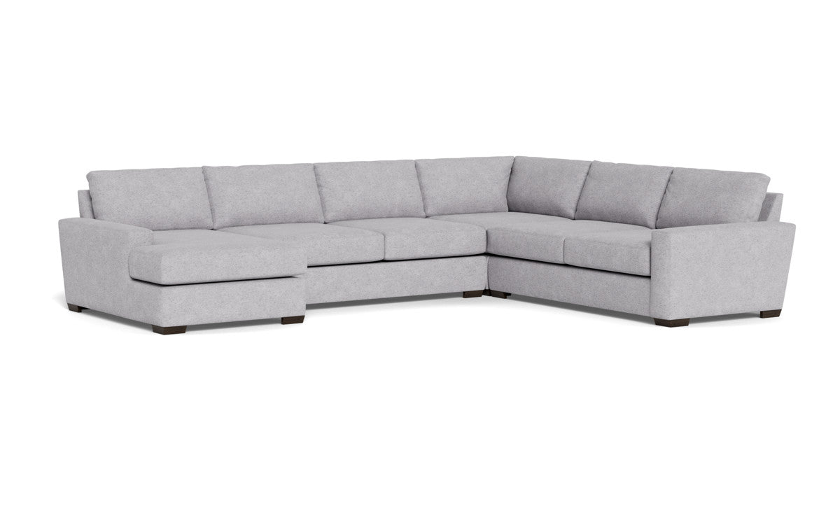 Mas Mesa 162" Deep Corner Sectionals w. Left Chaise - Travis Pewter