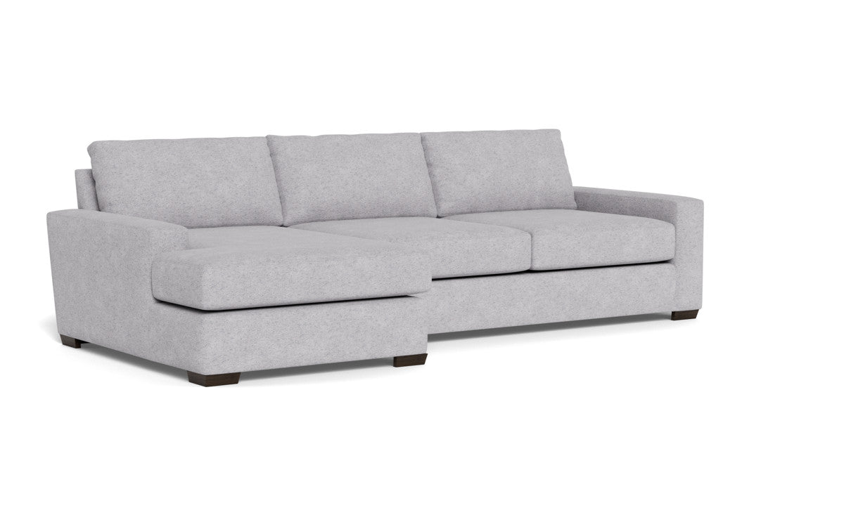 Mas Mesa 123" Deep Left Chaise Sectional - Travis Pewter