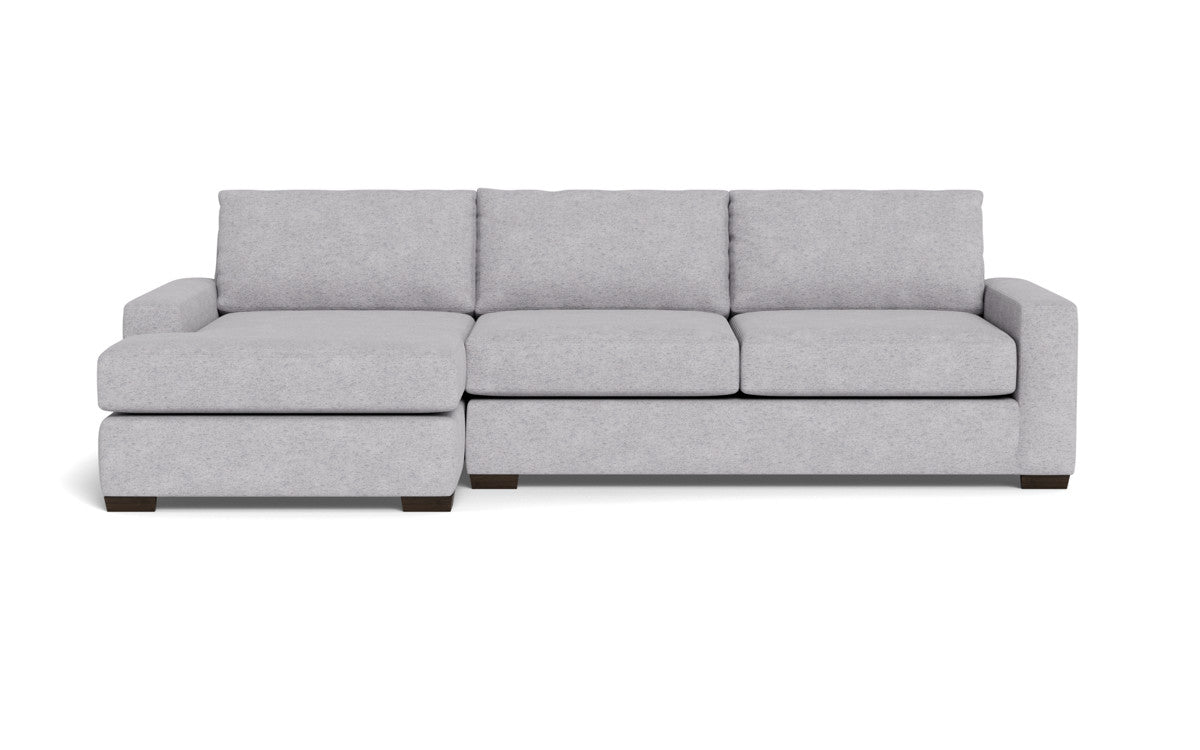 Mas Mesa 123" Deep Left Chaise Sectional - Travis Pewter