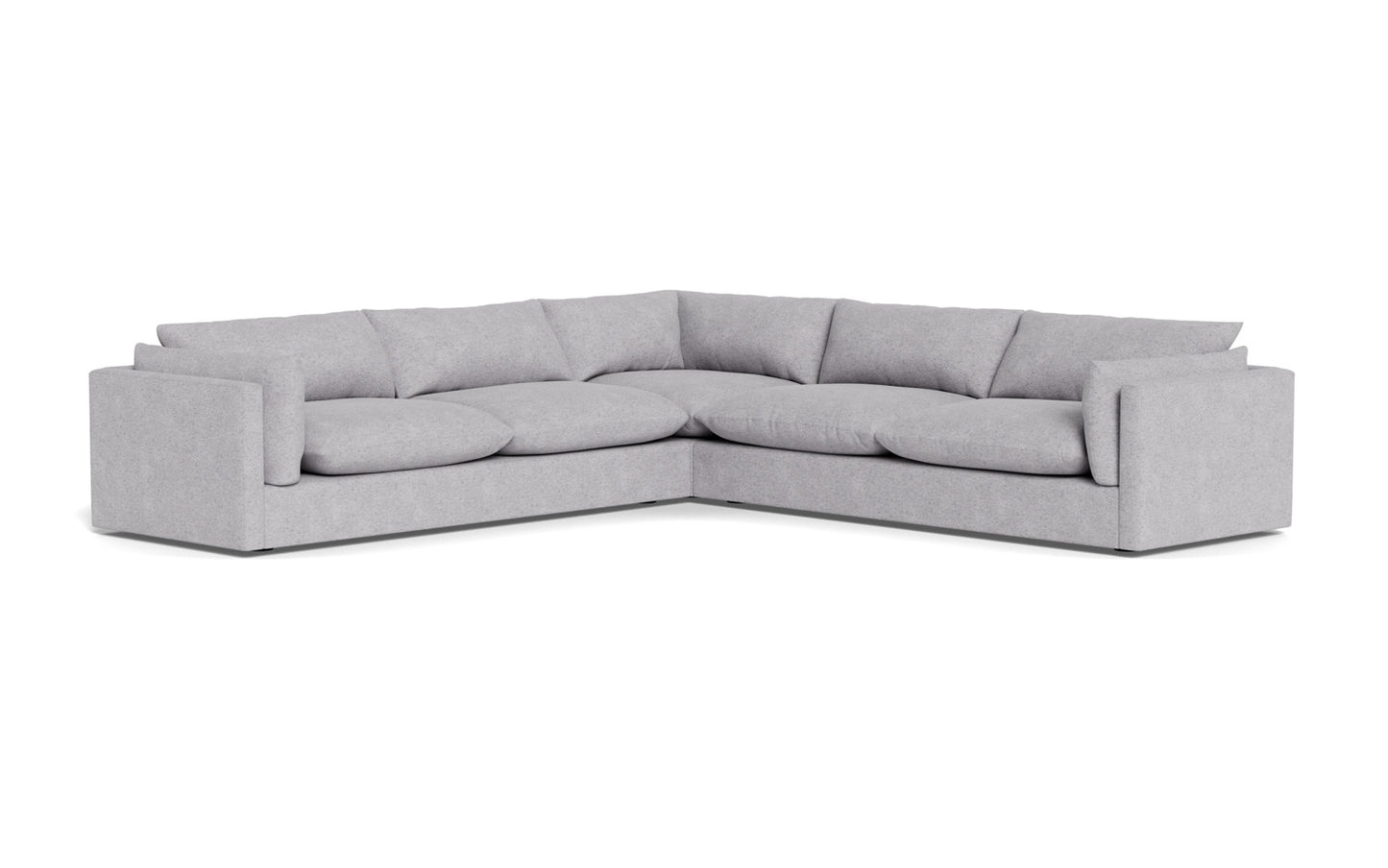 SoCo 124" Corner Sectional - Travis Pewter