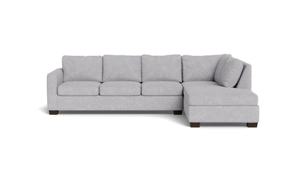 Track 121" Right Chaise Sectional - Travis Pewter
