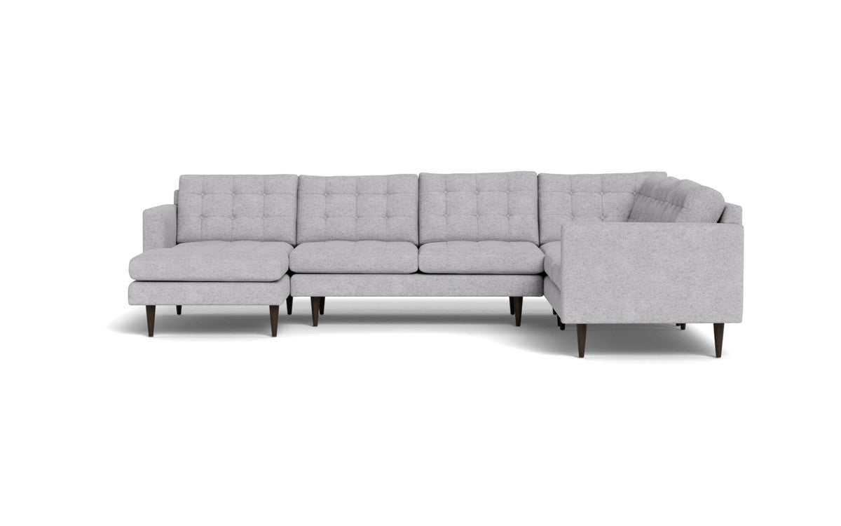 Wallace 131" Corner Sectionals w. Left Chaise - Travis Pewter