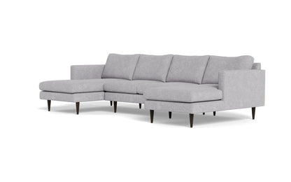 Wallace 126" Untufted Double Chaise U Sectional