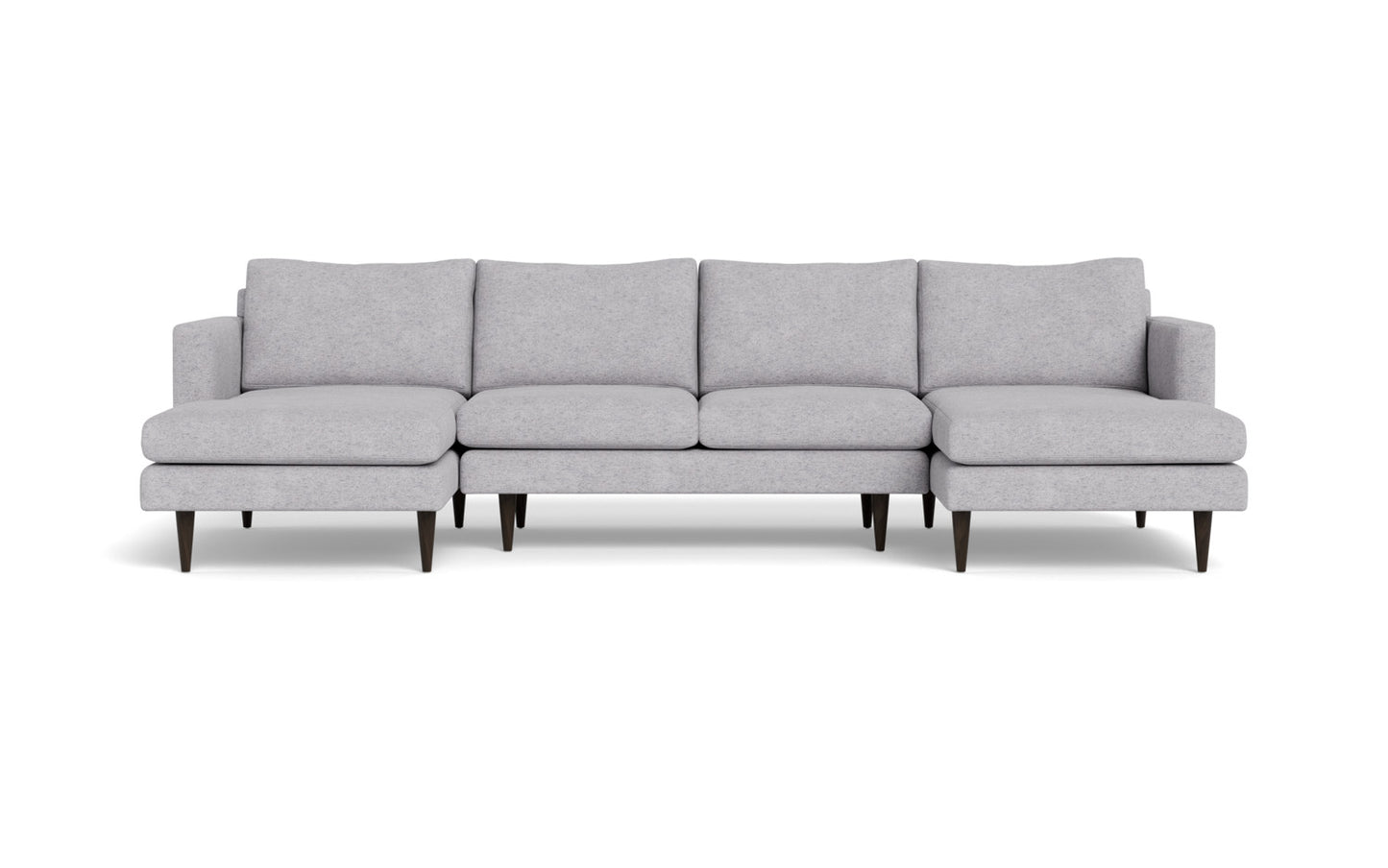 Wallace 126" Untufted Double Chaise U Sectional