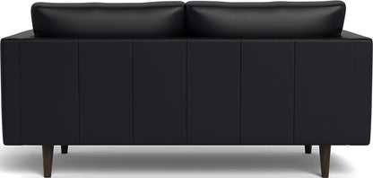 Ladybird 72" Leather Loveseat - Tribeca Black