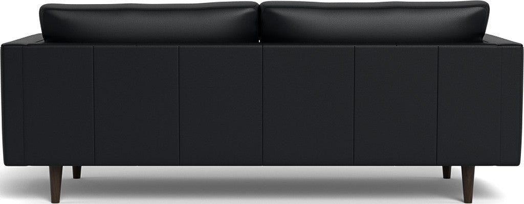 Ladybird 88" Leather Sofa - Tribeca Black