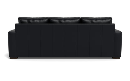 Mesa 101" Leather Estate Sofa - Tribeca Black
