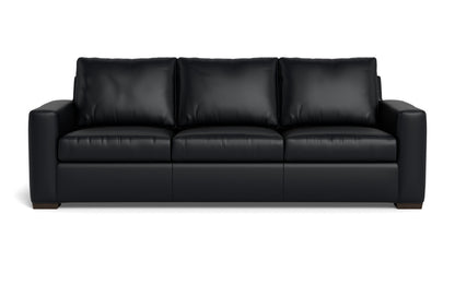 Mesa 101" Leather Estate Sofa - Tribeca Black