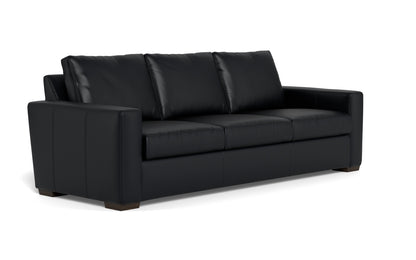 Mesa 101" Leather Estate Sofa - Tribeca Black