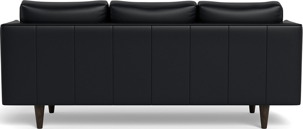 Rainey 83" Leather Sofa - Tribeca Black