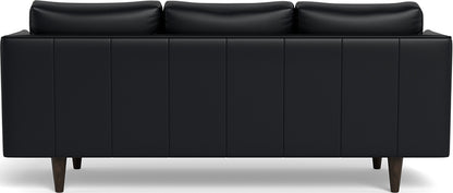 Rainey 83" Leather Sofa - Tribeca Black
