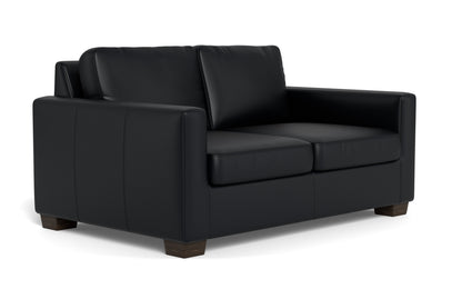 Track 62" Leather Twin Sleeper - Tribeca Black