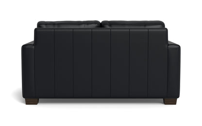 Track 62" Leather Twin Sleeper - Tribeca Black