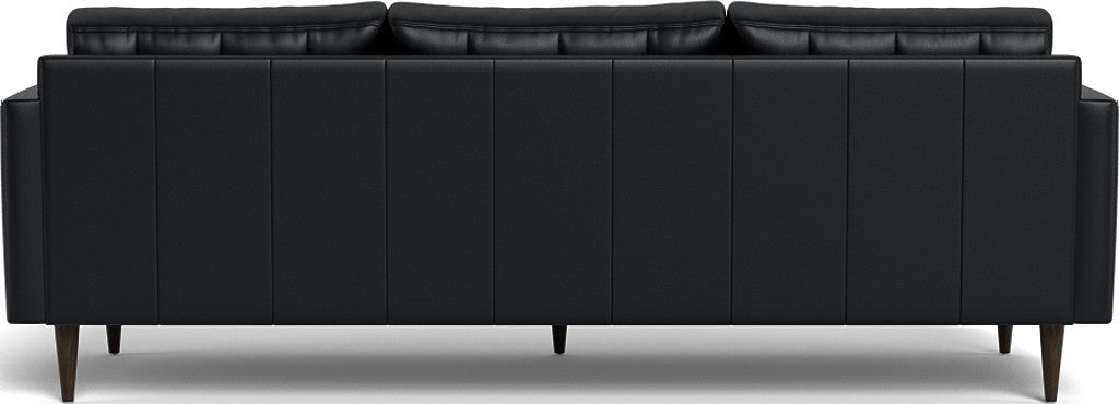 Wallace 98" Leather Estate Sofa - Tribeca Black