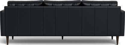 Wallace 98" Leather Estate Sofa - Tribeca Black