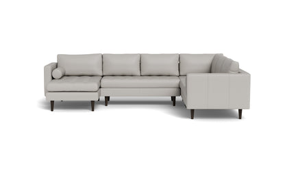 Ladybird 133" Leather Corner Sectionals w. Left Chaise - Tribeca Chelsea