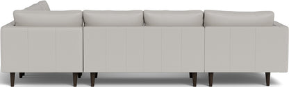 Ladybird 133" Leather Corner Sectionals w. Left Chaise - Tribeca Chelsea