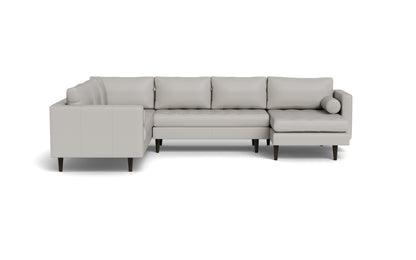 Ladybird 133" Leather Corner Sectionals w. Right Chaise - Tribeca Chelsea