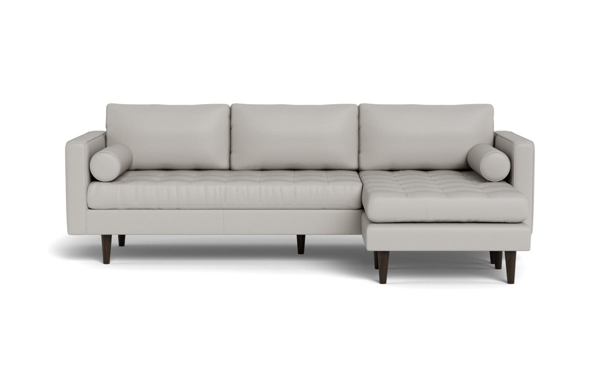 Ladybird 104" Leather Reversible Sofa Chaise - Tribeca Chelsea