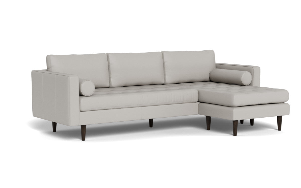 Ladybird 104" Leather Reversible Sofa Chaise - Tribeca Chelsea