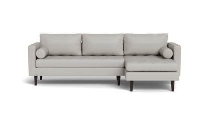 Ladybird 102" Leather Right Chaise Sectional - Tribeca Chelsea