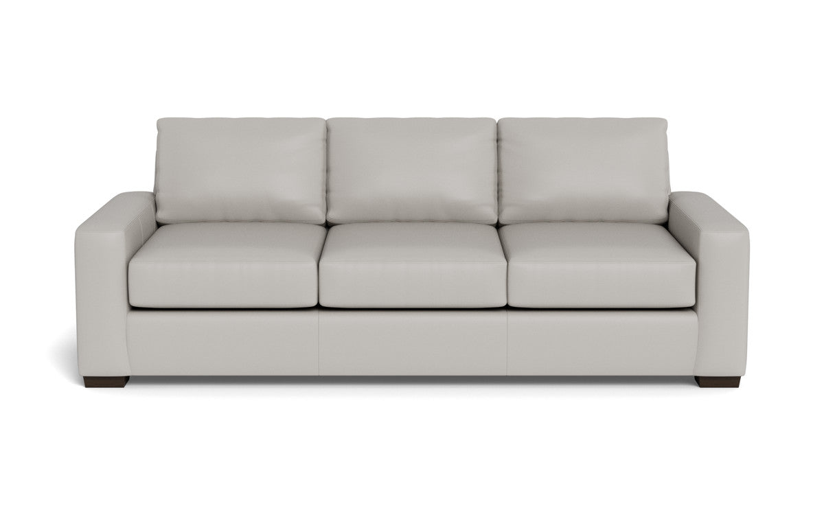 Mas Mesa 101" Deep Leather Estate Sofa - Tribeca Chelsea