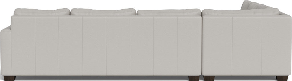 Track 121" Leather Right Corner Sleeper Sectional - Tribeca Chelsea