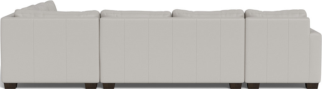 Track 141" Leather Corner Sectionals W. Full Sleeper & Left Chaise - Tribeca Chelsea