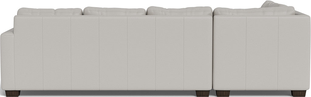Track 121" Leather Left Chaise Sleeper Sectional - Tribeca Chelsea