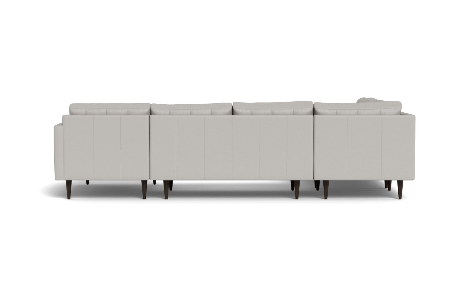 Wallace 131" Leather Corner Sectionals w. Right Chaise - Tribeca Chelsea