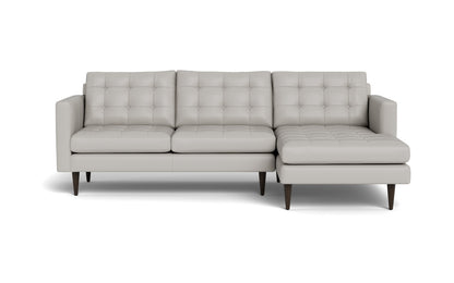 Wallace 98" Leather Right Chaise Sectional - Tribeca Chelsea