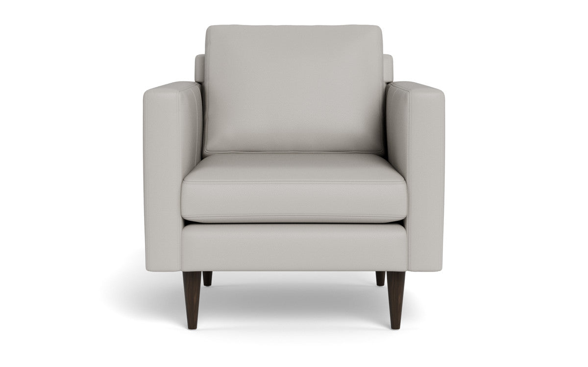 Wallace 34" Leather Untufted Arm Chair - Tribeca Chelsea