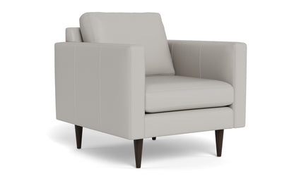 Wallace 34" Leather Untufted Arm Chair - Tribeca Chelsea