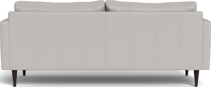 Wallace 85" Leather Untufted Sofa - Tribeca Chelsea